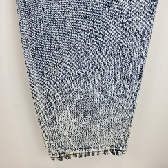 Vintage 1985 Lee Riders Acid Wash High Rise Tapered Leg Mom Jeans 14 M Denim - Picture 10 of 15